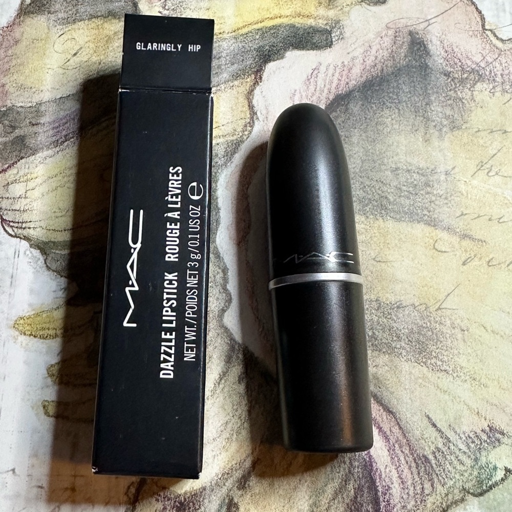 RARE! MAC COSMETICS BNIB GLARINGLY HIP DAZZLE Lipstick RARE to find Limited HTF - Picture 5 of 6